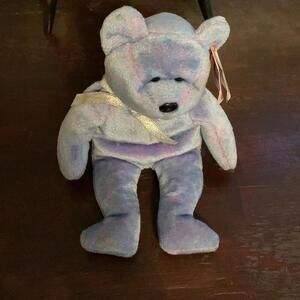 🍁Ty Clubby Beanie Baby bear March 9, 1999